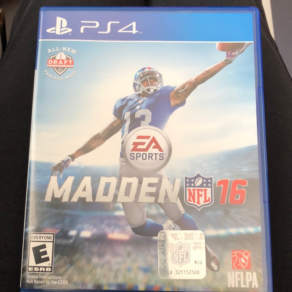 PS4 Madden 16 video game in mint condition